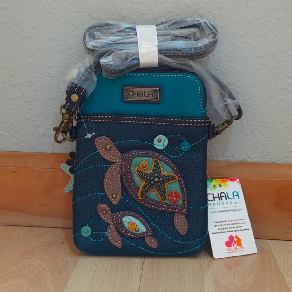 Chala turtle crossbody purse